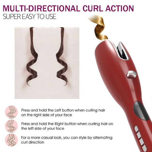 SARA COSMETIC SRL LCD HAIR CURLER piastre e arricciacapelli Arricciacapelli Tulipano - LCD FULL AUTOMATIC HAIR CURLER