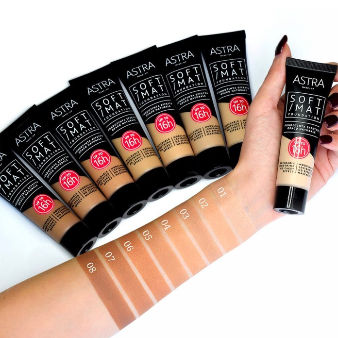 SARA COSMETIC SRL Astra Fondotinta e correttori Astra - Fondotinta SOFT/MAQT FOUNDATION - Astra